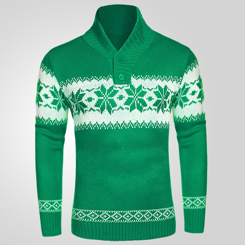 Men's New Pullover Sweater Autumn And Winter Long Sleeved