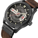 Man Casual Leather Wrist Watch Relogio Masculino