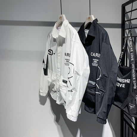 Contrast Color Fashion Jacket Men